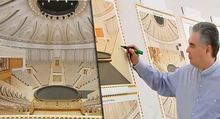 Бывший президент Туркмении взялся за дизайн канализационных люков и цирка в умном городе