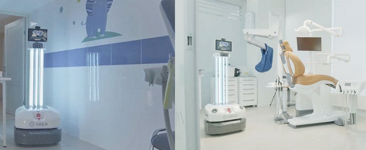 В столичных клиниках испытывают робота-дезифектора по имени Евлампий