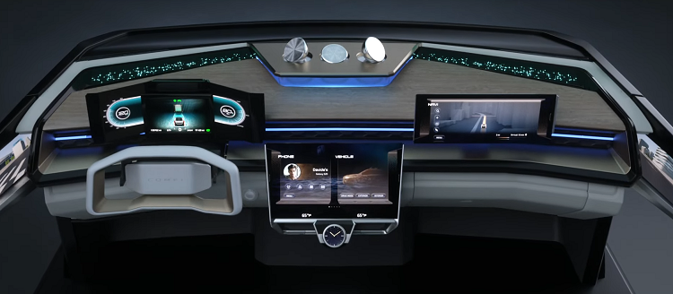 Hyundai показала на видео концепт интерьера авто будущего с умным столиком и «всплывающим» рулем